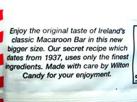 Macaroon Bar label
