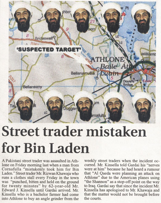 Osama Bin Laden in Athlone