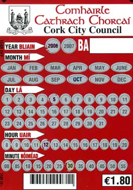 Cork parking scratch card
