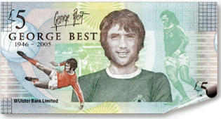 George Best five pound northern irish banknote
