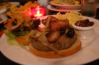 Giant Burger at the Shack Restaurant in Kinsale