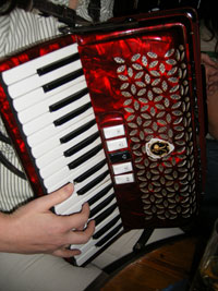 Accordian player at sean's bar