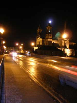 Athlone town bridge by night