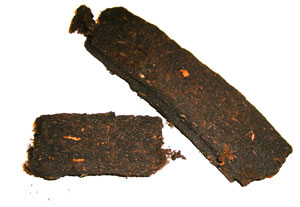 two pieces of Irish turf