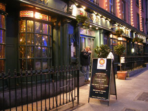 Outside of the Skeff Bar in Galway