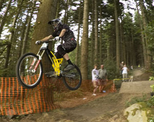 Chris downhill mountain biking in ireland