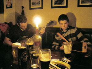 Traditional Irish music session in Shine's bar, Athlone