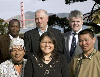 Willie Corduff and the other five recipients of the 2007 Goldman Prize in San Francisco