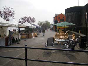 furniture on display at the french market in athlone