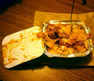 bacon garlic curry cheese chips from alfredo's in Athlone