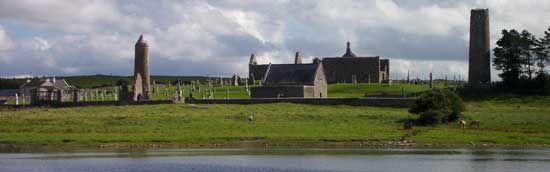 clanmacnois as seen from the shannon on board the athlone viking boat