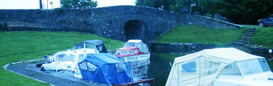 The royal canal bridge behind the nanny quinn's