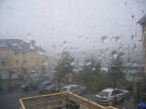 rain on the window