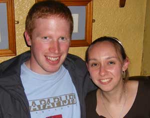 adrian and girlfriend at the shack