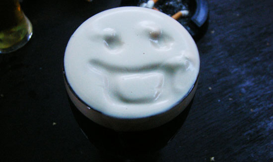 face in a pint friday from Sean's Bar in Athlone