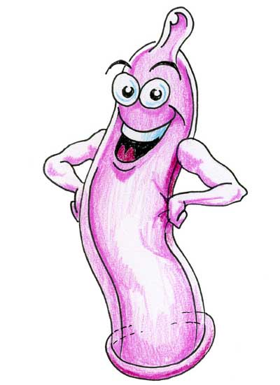 happy condom by Allan Cavanagh