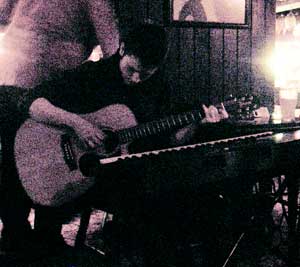 the deputy plays keyboard and guitar at the shack session in athlone