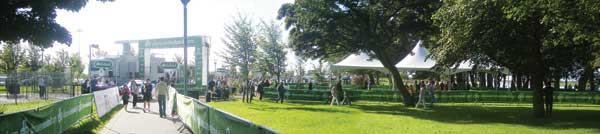 tour of ireland set-up in burgess park, athlone