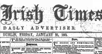 Irish times digital archive